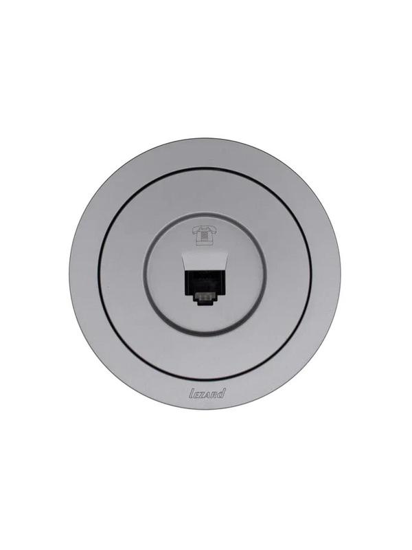  Розетка телефонная СП OSEN RJ11 евро механизм сер. матов. LEZARD 743-7488-137 фото в каталоге от BTSprom.by