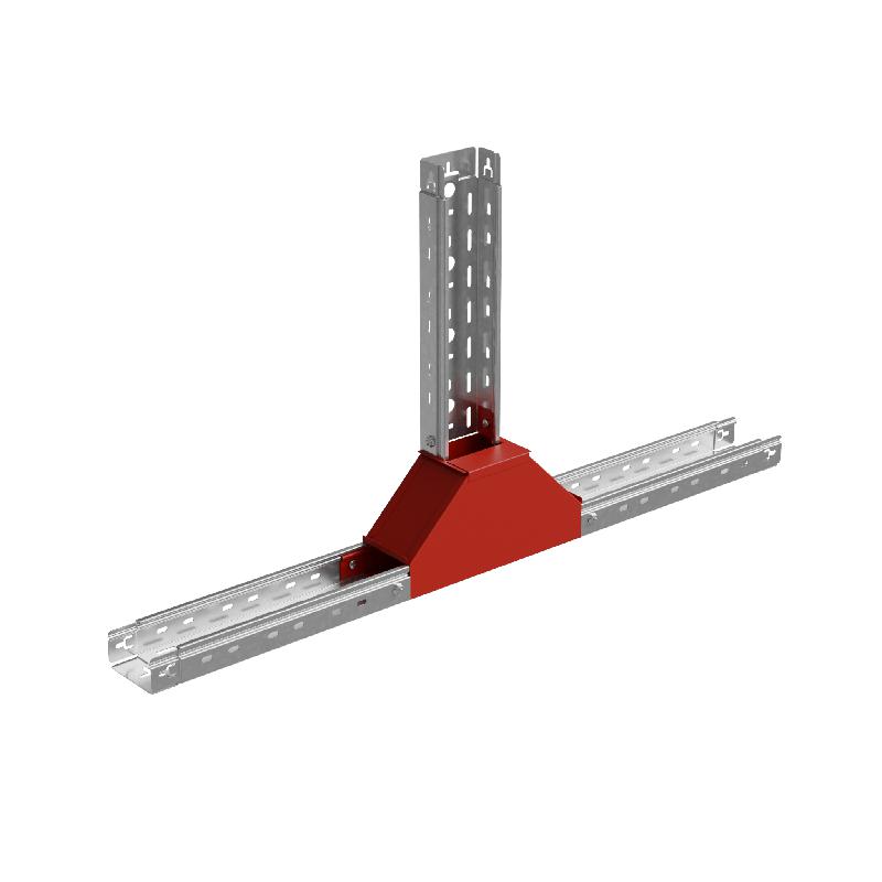 Отвод для лотка Т-образ. вертикал. 50х300мм вверх с разворотом трассы на 90град. "ПЛЮС" HD85 КМ PL18215 фото в каталоге от BTSprom.by