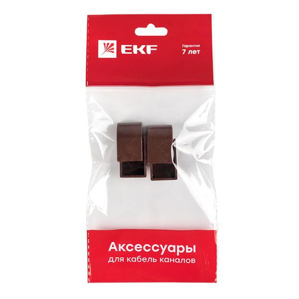  Заглушка 16х16 под темн. дерево Plast PROxima (уп.4шт) EKF ecd-16-16x4 фото в каталоге от BTSprom.by