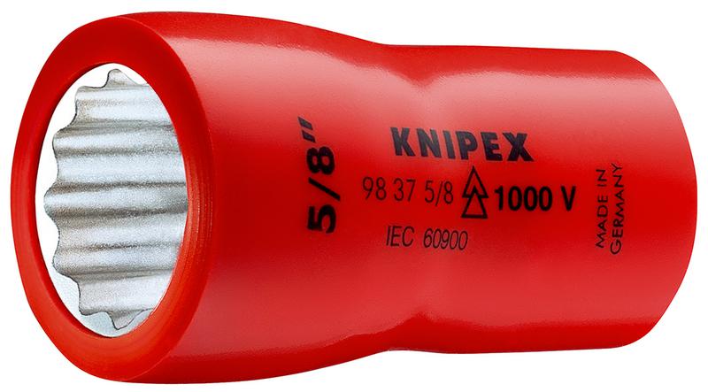головка торцевая vde 1000в dr 3/8дюйм bihex двойн. шестигранник дюймовая 1/2дюйм диэлектрическая knipex kn-98371_2 от BTSprom.by