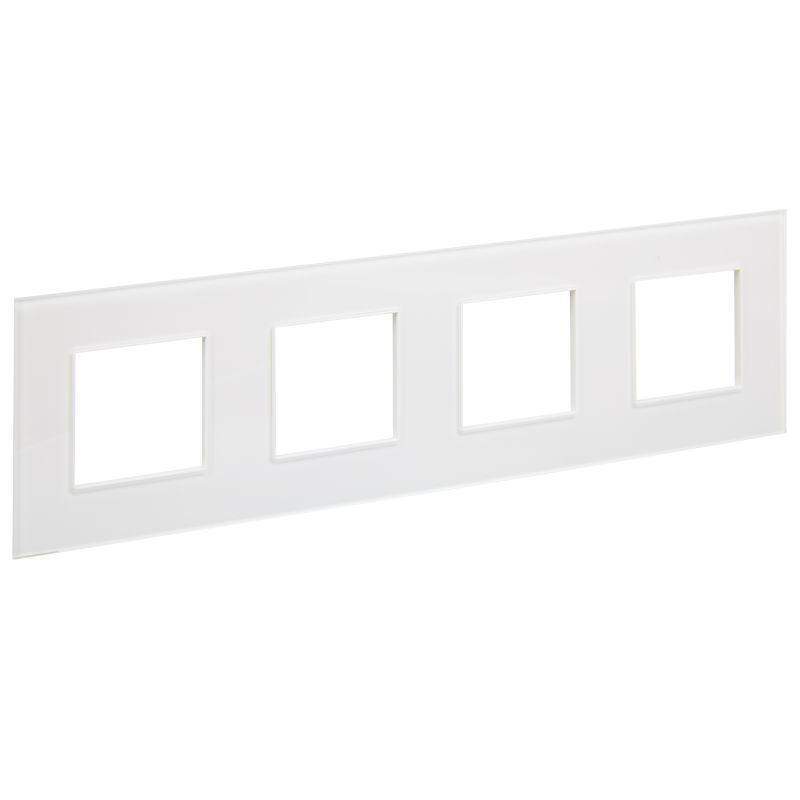 рамка 4-м skandy sk-f24w стекло арктич. бел. iek sk-m42-g-k01 от BTSprom.by