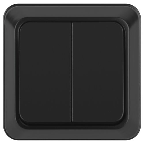 выключатель 2-кл. оп quadro 2-104-05 10а ip20 250в антрацит intro б0069732 от BTSprom.by