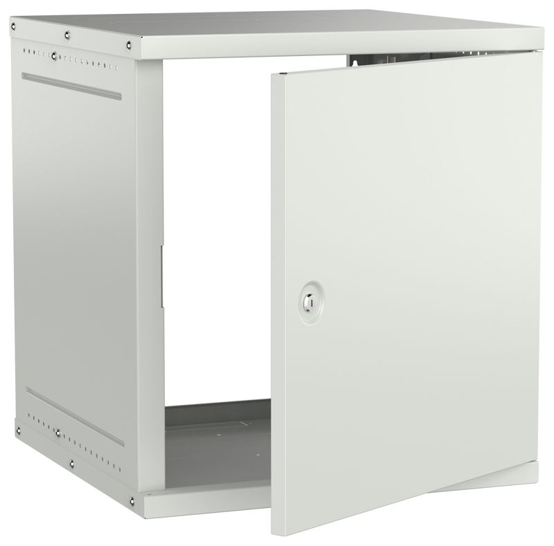 шкаф настенный 12u 600х600мм дверь метал. сер. generica lwe3-12u66-mf-g от BTSprom.by