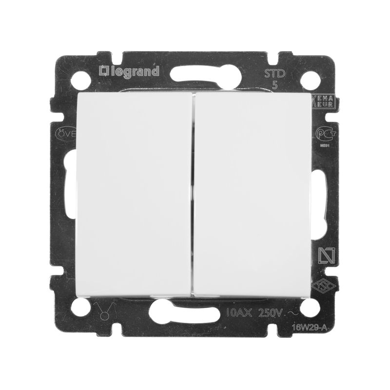  Выключатель 2-кл. СП Valena 10А IP31 250В механизм бел. IEK 774405 фото в каталоге от BTSprom.by