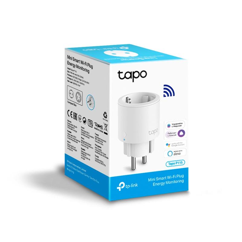розетка умная tapo p115(1-pack) мини wi-fi tp-link 1874587 от BTSprom.by