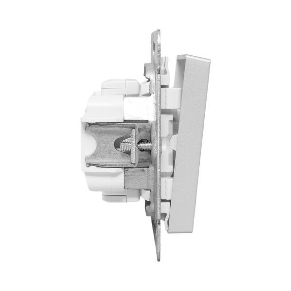  Выключатель кнопочный 1-кл. СП Эпика механизм алюм. EKF UP1-SWA-13 фото в каталоге от BTSprom.by