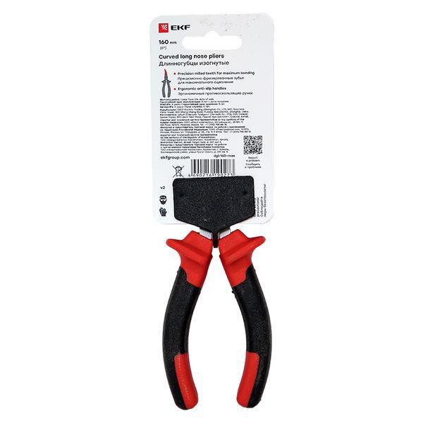  Длинногубцы изогнутые 160мм Master Basic EKF dgi-160-mas фото в каталоге от BTSprom.by