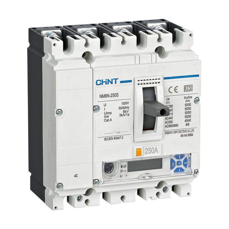 выключатель автоматический 4п 32а 70ка nm8n-250q em с электр. расцеп. lcd (r) chint 271396 от BTSprom.by