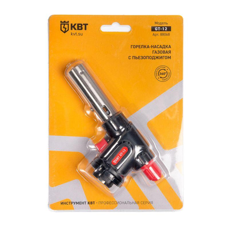  Горелка-насадка газовая GT-12 с пьезоподжигом КВТ 88068 фото в каталоге от BTSprom.by