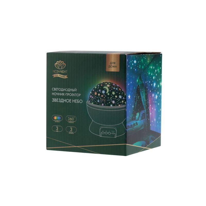  Ночник-проектор светодиодный "Звездное небо" 3 режима работы USB Neon-Night 601-527 фото в каталоге от BTSprom.by