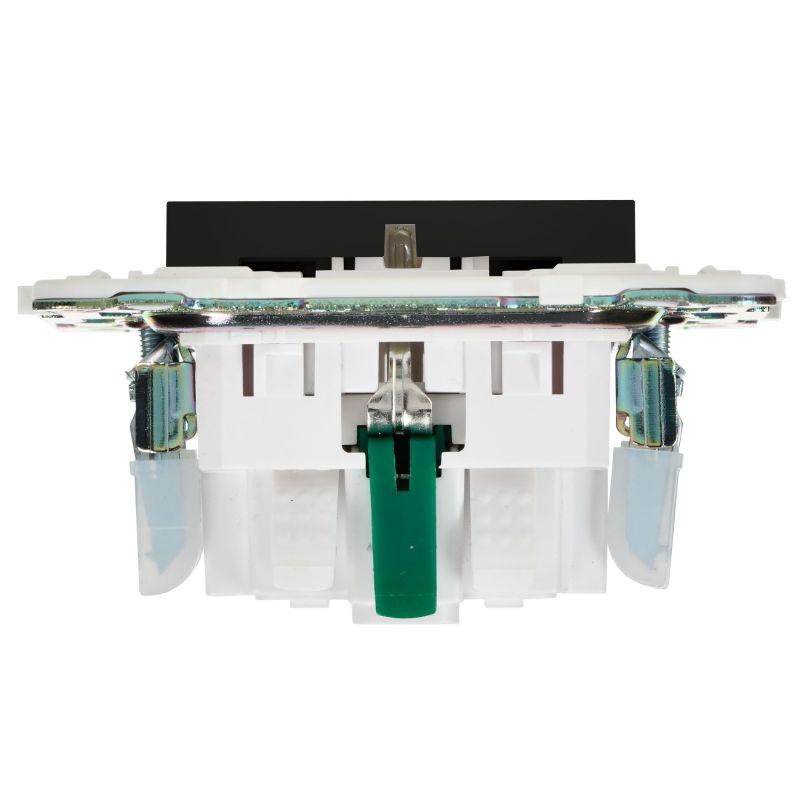  Розетка SKANDY 16А с заземл. защ. шторки безвинт. крепл. SK-R06Bl черн. IEK SK-R14-16-1-K02 фото в каталоге от BTSprom.by