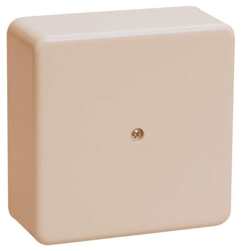 коробка распаячная оп км 75х75х20 сл. кость iek uko10-075-075-020-k32-e от BTSprom.by