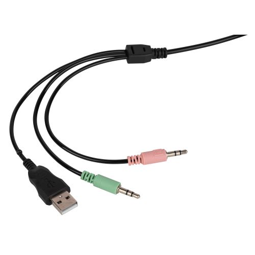  Комплект клавиатура и мышь DX850 игровые 1200-3600dpi + коврик + гарнитура черн. Intro Б0056141 фото в каталоге от BTSprom.by