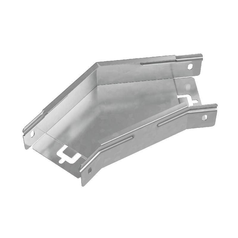 Угол для лотка горизонтальный 45град. 100х50 "ПЛЮС" GLplus45-50-100 INOX304 КМ PL5569 от BTSprom.by
