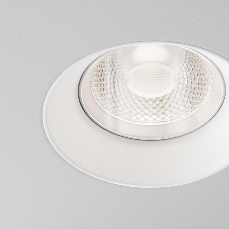  Светильник Flint 10Вт GU10 IP44 встраив. Maytoni DL101-GU10-TRS-W фото в каталоге от BTSprom.by