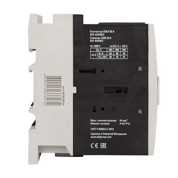  Контактор КМЭ 90А кат. 400В AC AVERES EKF ctr-s-90-00-400-av фото в каталоге от BTSprom.by