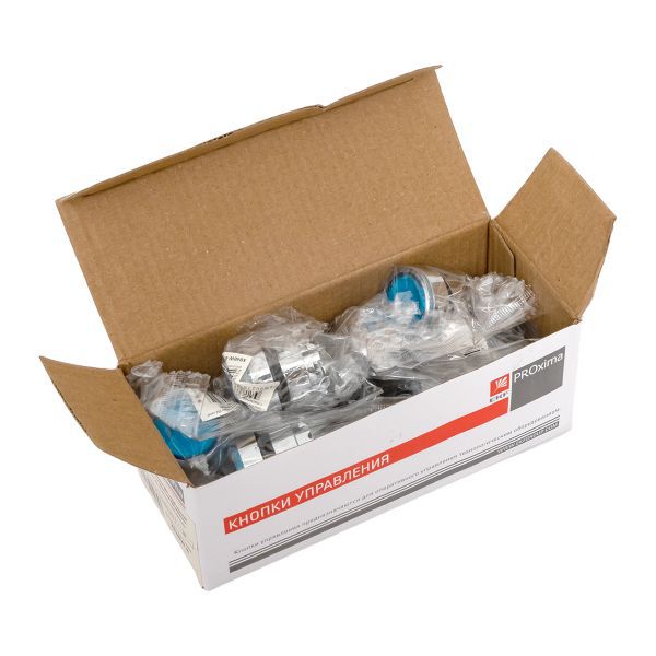  Механизм кнопки исполнительный XB4 син. плоский возвратный без фиксации с подсветкой PROxima EKF XB4BW-B фото в каталоге от BTSprom.by