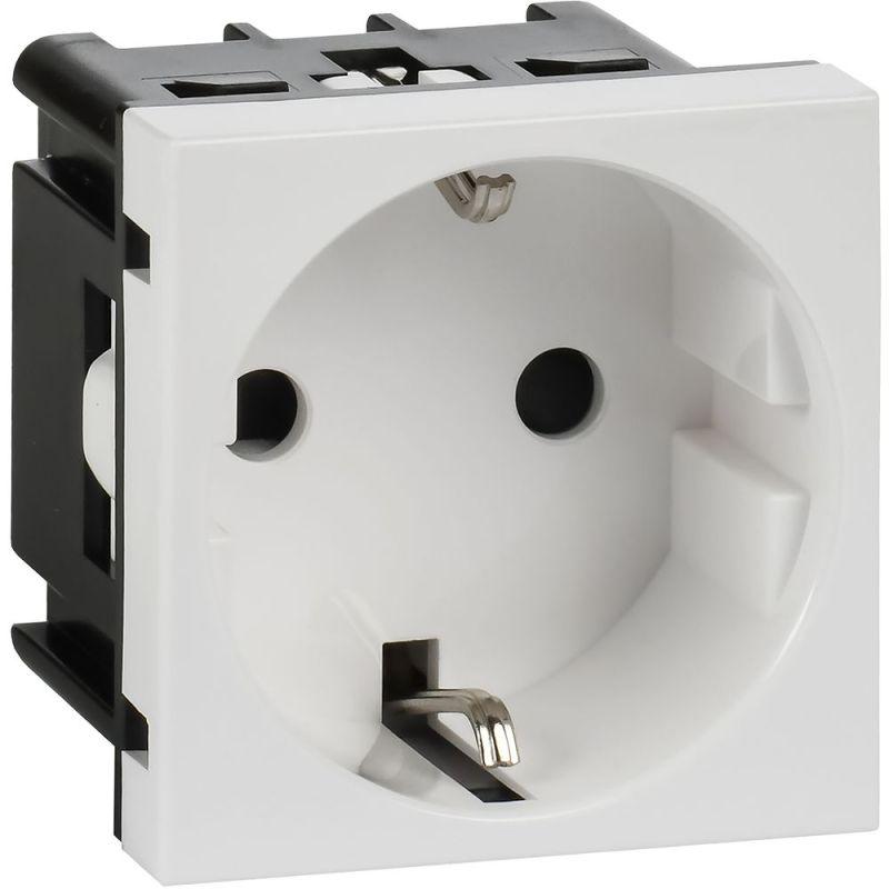 розетка 2мод. 16а 250в 90град. с заземл. защ. шторки винт. зажимы бел. иэк leg 4521047 от BTSprom.by