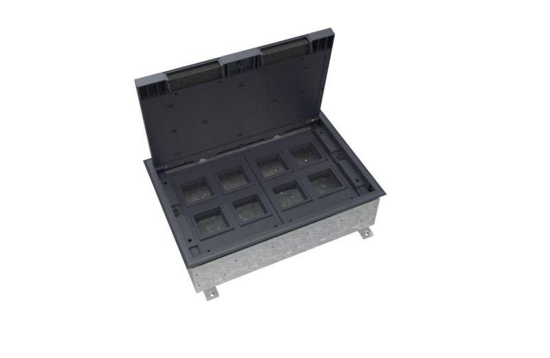 люк multidesk mdk10 на 16мод. ip40 с монтажной коробкой для бетонных полов se mdk10216 от BTSprom.by