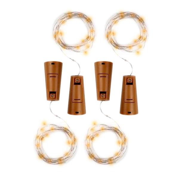 гирлянда dc-g04-20ys4 пробки 20led 3x(lr44/lr1154/ag13/g13) (в компл.) (уп.4шт) желт. фаzа 5047914 от BTSprom.by