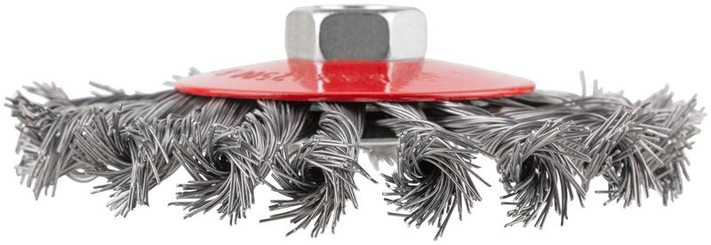  Корщетка-колесо с наклоном гайка М14 стальная витая проволока 115мм блистер КУРС 39088 фото в каталоге от BTSprom.by