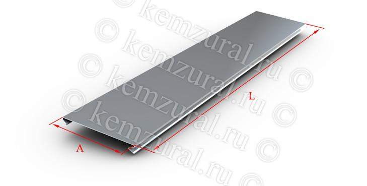 Крышка для лотка замковая осн.100 L2000 сталь 0.7мм КЛЗ 100 УТ1.5 КЭМЗ 246 101121 14 от BTSprom.by
