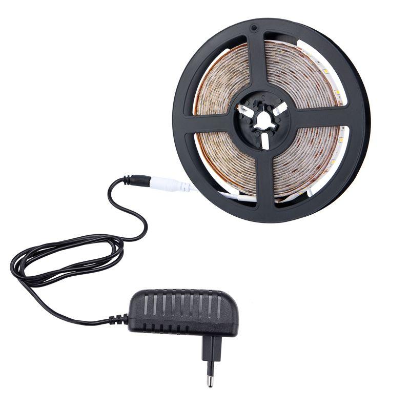  Комплект светодиодной ленты 5м с блоком питания IP65 тепл. бел. 3000К Lamper 142-909 фото в каталоге от BTSprom.by