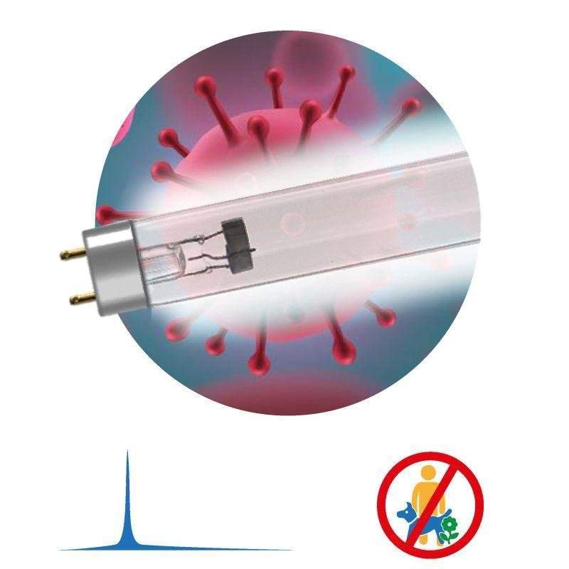лампа бактерицидная ультрафиолетовая t8/30вт uv-с дб 30 т8 g13 эра б0048973 от BTSprom.by