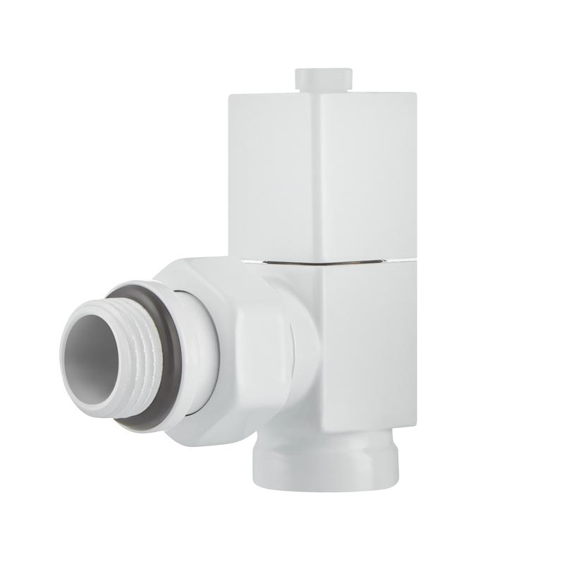  Набор дизайн-вентилей CUBE угловой 1/2дюйм бел. Royal Thermo НС-1422577 фото в каталоге от BTSprom.by