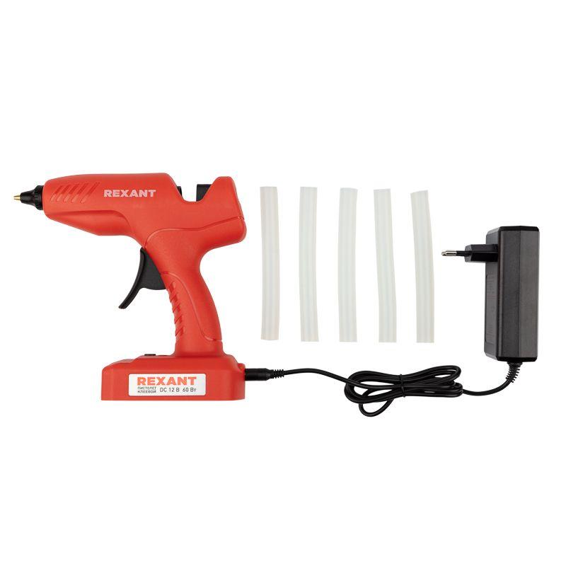  Пистолет клеевой 60Вт d11мм "ЭКСПЕРТ" аккумуляторный коробка Rexant 12-1553 фото в каталоге от BTSprom.by