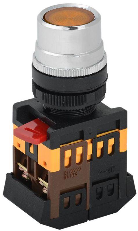 кнопка ablf-22 d22мм 1з+1р 240в неон желт. iek bbt10-ablf-k05 от BTSprom.by