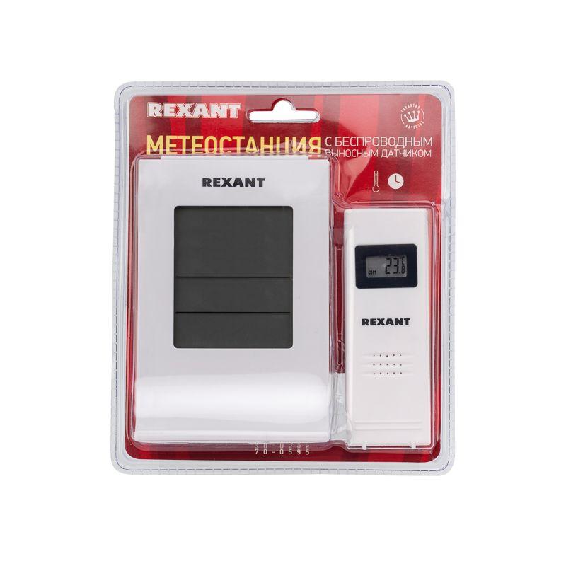  Метеостанция с беспроводным выносным датчиком Rexant 70-0595 фото в каталоге от BTSprom.by