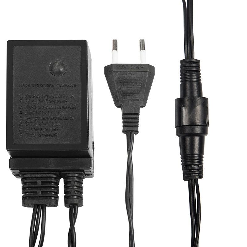  Гирлянда светодиодная управляемая"Нить" 10м 100LED син. 10Вт 220-240В IP65 8 режимов провод ПВХ черн. (контроллер в комплекте) Neon-Night 303-133 фото в каталоге от BTSprom.by