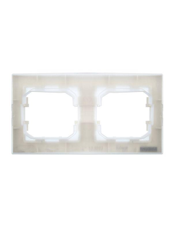  Рамка 2-м IP44 BRITE РУ-2-БрЖ-44 жемчуж. IEK BR-M22-44-K36 фото в каталоге от BTSprom.by