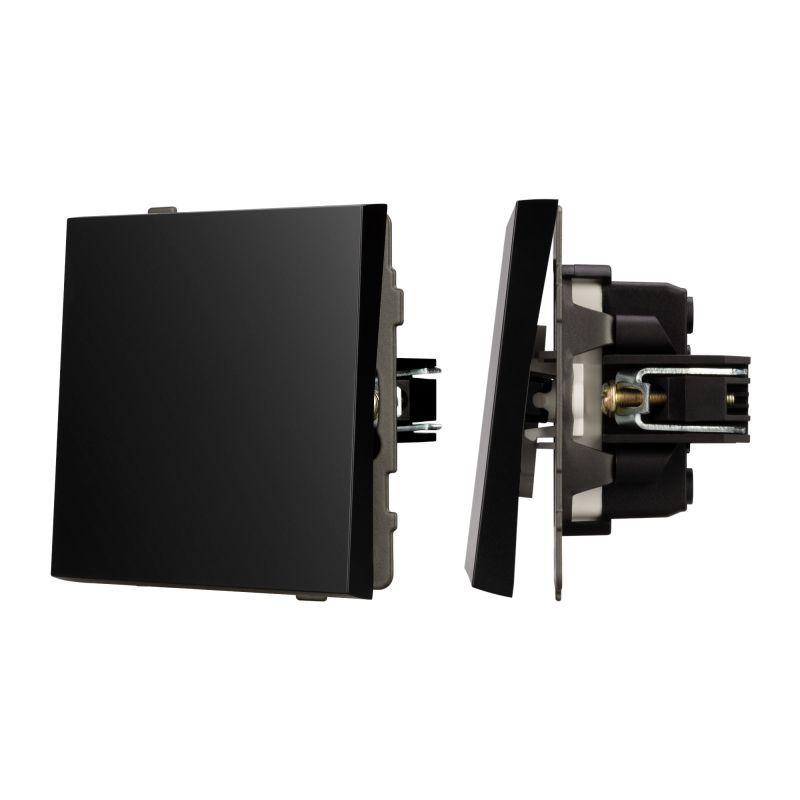 выключатель перекрестный 1-кл. swt-tendo-mkx1-pl-bk 10а 230в механизм arlight 054055 от BTSprom.by