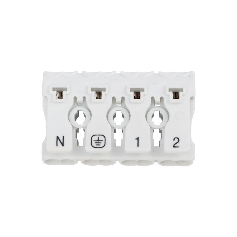  Клемма пружинная соединительная КСП 4-полюсная с монтажными ножками (уп.50шт) Rexant 07-6216-1 фото в каталоге от BTSprom.by