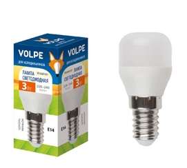 лампа светодиодная led-y27-3w/ww/e14/fr/z 3вт цилиндр 3000к тепл. бел. e14 250лм 220-240в для холодильников volpe ul-00000178 от BTSprom.by