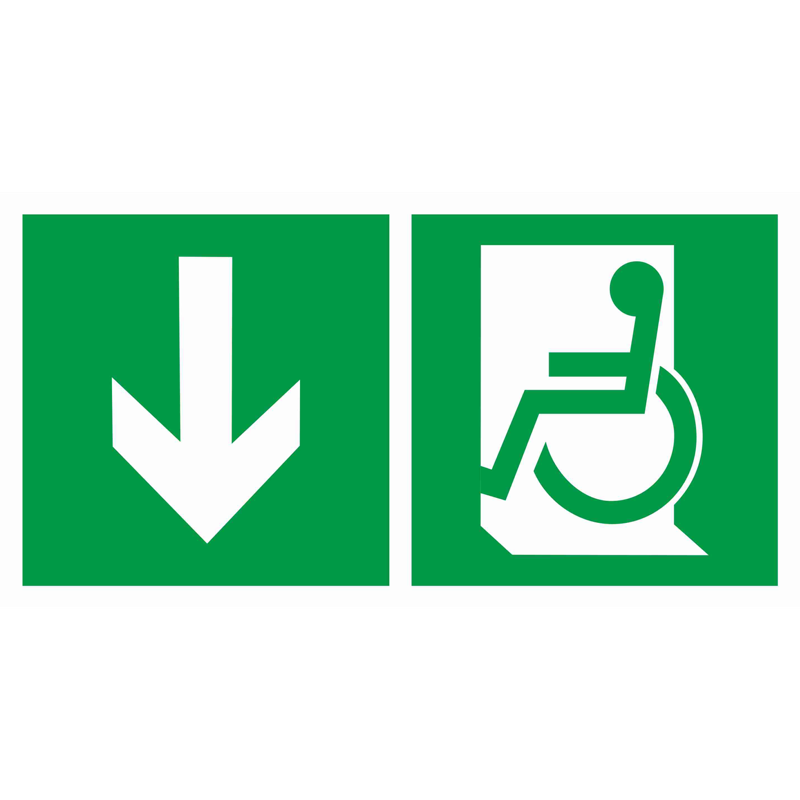 пиктограмма е71 указатель двери эвакуационного выхода левостор./правостор. для мгн (260х130) рс-m/компл. 2шт/mizar standard ст 2502006490 от BTSprom.by