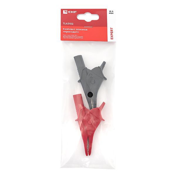  Комплект зажимов «крокодил» TLA3102 Expert EKF TLA3102 фото в каталоге от BTSprom.by