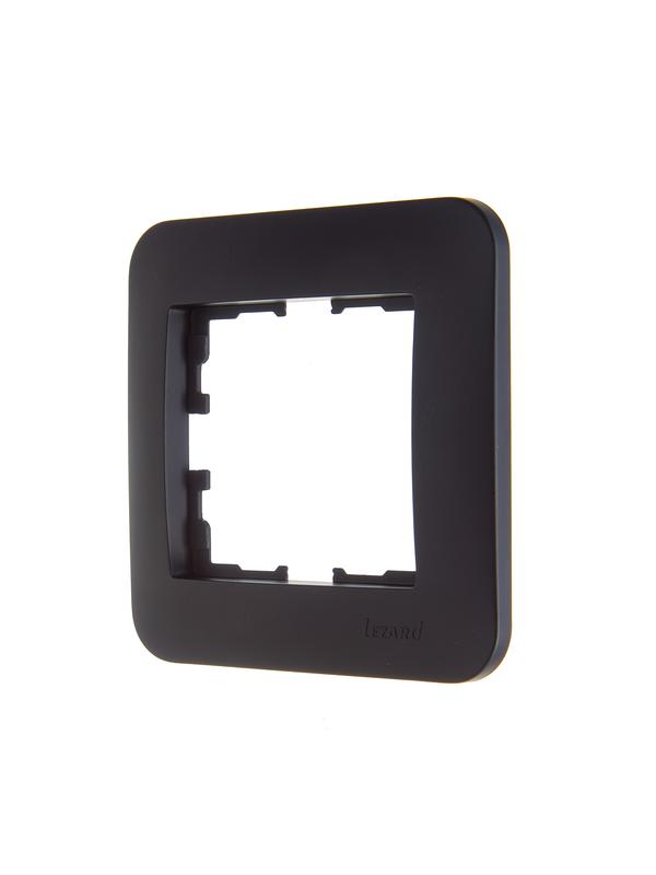  Рамка 1-м ASTI горизонт. черн. бархат LEZARD 7081-4200-146 фото в каталоге от BTSprom.by