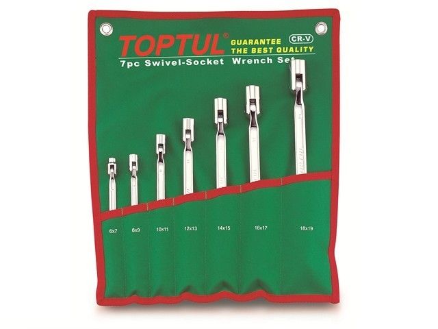 набор ключей шарнирных с поворотной головкой 6-19мм toptul gaaa0704 от BTSprom.by