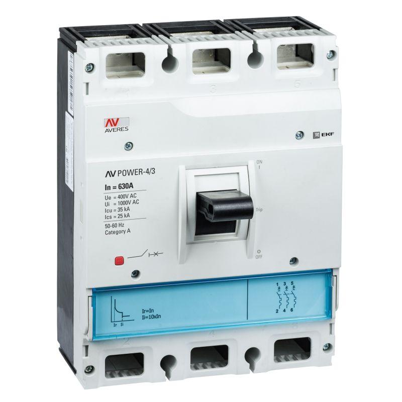 выключатель автоматический 3п 700а 35ка av power-4/3 tr averes ekf mccb-43-700-tr-av от BTSprom.by