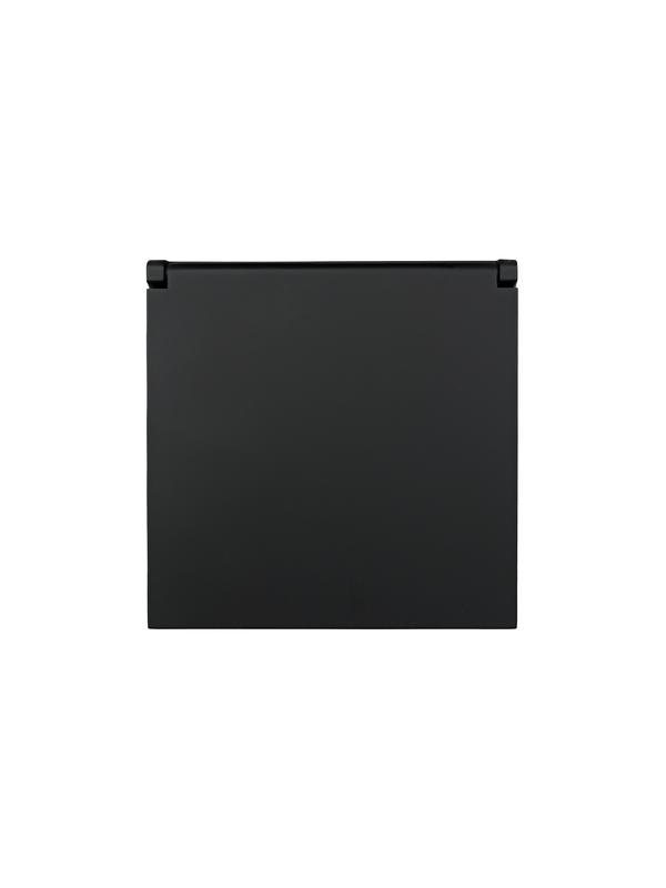  Розетка 1-мест. с/з с крышкой ПБТ СП ZIMA IP20 16А безвинт. зажим черн. бархат LEZARD 704-4288-123BQC фото в каталоге от BTSprom.by