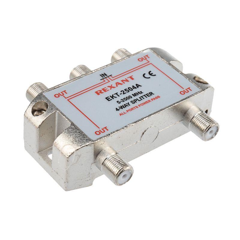 делитель тв "краб" х 4 под f разъем 5-2500 мгц "спутник" rexant 05-6203 от BTSprom.by