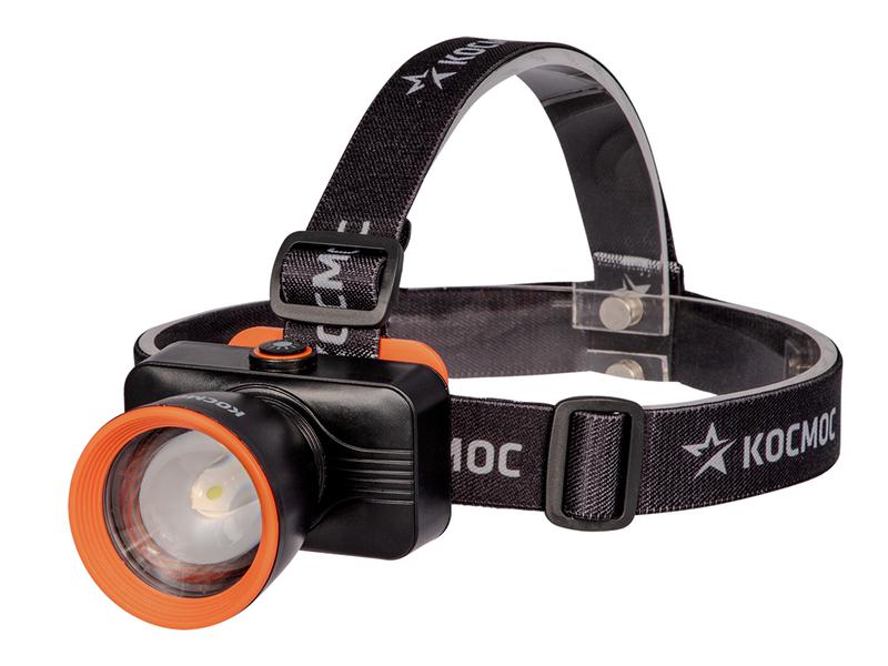 фонарь налобный аккум. 10вт laser led/ 1200ма.ч abs пластик линза френеля космос (koc531lit) от BTSprom.by