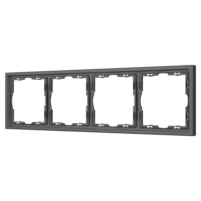 рамка 4-м frm-nobe-sfpl-4-gr пластик. сер. arlight 054226 от BTSprom.by