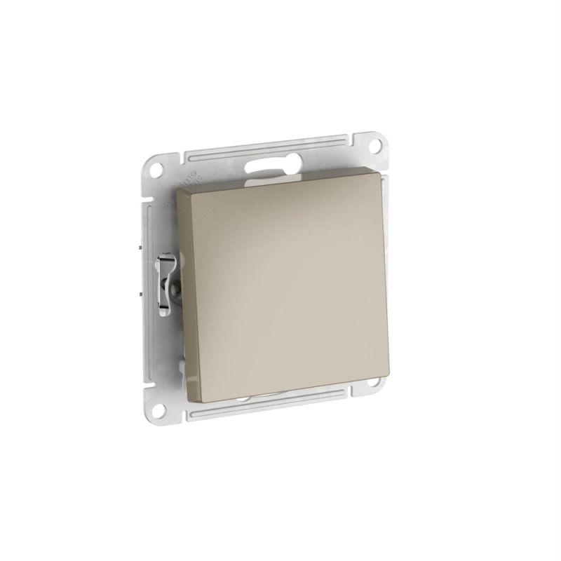 выключатель atlasdesign (сх. 1) 10ax с самовозвратом быстрозажим. клем. механизм шампань se atn000515s от BTSprom.by