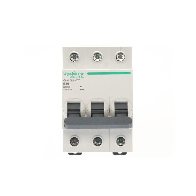 Выключатель автоматический 3п City9 Set (АВ) B 50А 6кА 400В SE C9F16350 фото в каталоге от BTSprom.by