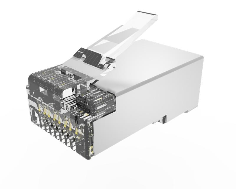 коннектор rj45(8p8c) кат.6 экранир. универс. (уп.100шт) tokov electric tke-cnr-623-stp от BTSprom.by