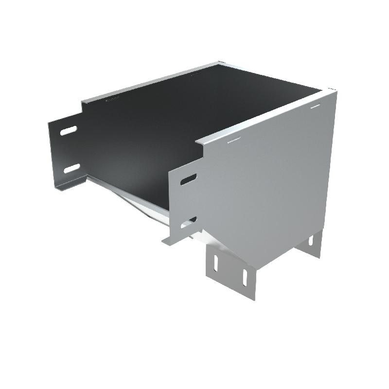 Угол для лотка вертикальный внешний с разворотом трассы на 90град. R 150х50 сталь 1мм VLPD90-50-150-R КМ LO6710 от BTSprom.by